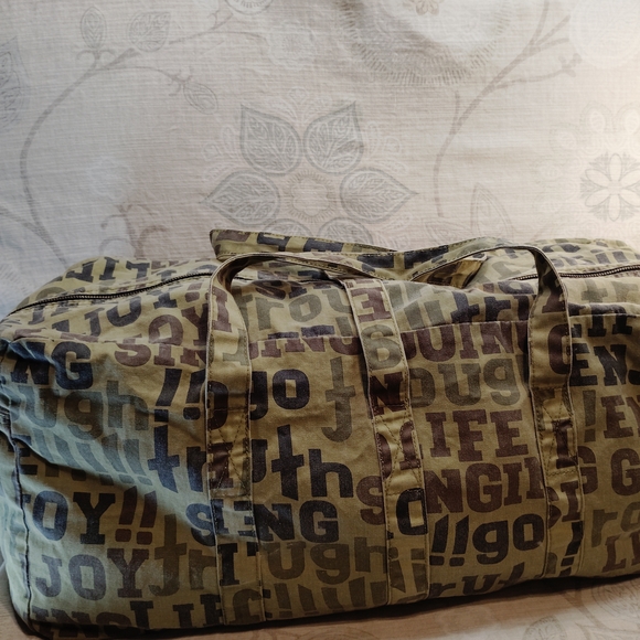 H&M Olive and Brown Graphic Tote Bag - Picture 8 of 8